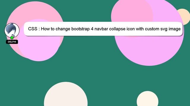 CSS : How to change bootstrap 4 navbar collapse icon with custom svg image смотреть онлайн