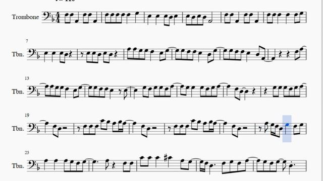 Trombone Sheet Music: How to play Grenade by Bruno Mars смотреть онлайн