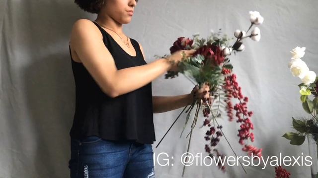 How to Make a Wedding Bouquet with FAKE Flowers | DIY Wedding Flowers смотреть онлайн