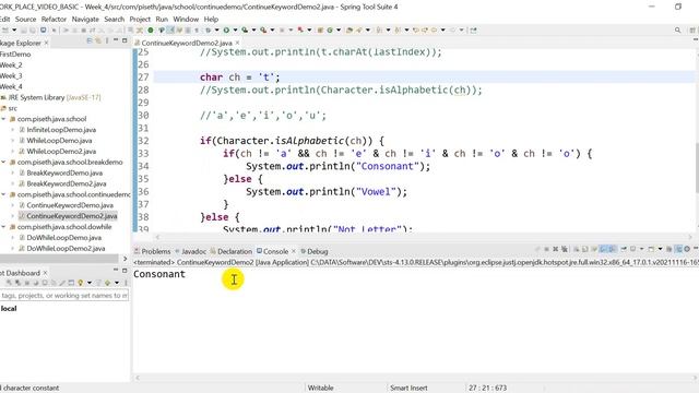 9. Continue Keyword, Loop backward смотреть онлайн