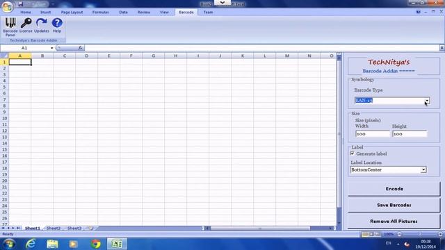 Technitya's Barcode Generator Addin for MS Excel and MS Word смотреть онлайн
