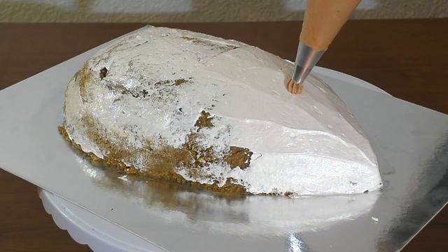 3 д Торт ЁЖИК мастер-класс как украсить торт кремом Cake hedgehog master class смотреть онлайн