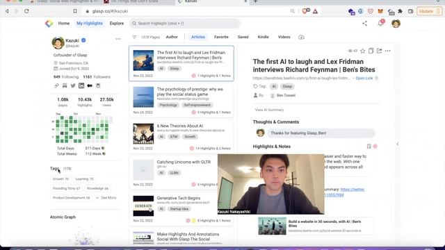 Personalized AI Summary with Glasp Chrome Extension смотреть онлайн