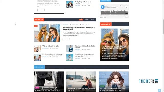 Gloria - Multiple Concepts Blog Magazine WordPress Theme Lyndon смотреть онлайн
