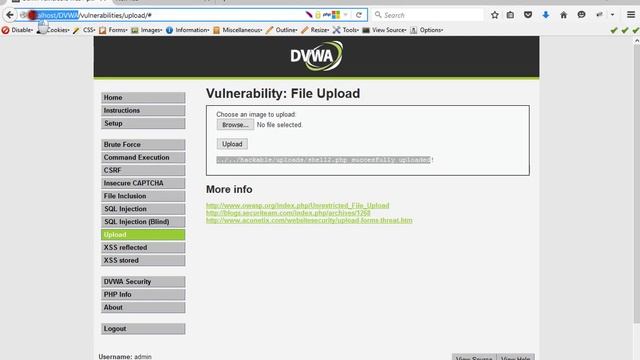 DVWA Shell upload смотреть онлайн