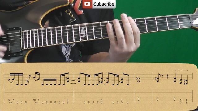 How To Play Megadeth - Holy Wars... The Punishment Due (Main Riff) Как играть, Guitar lesson смотреть онлайн