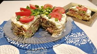 Торт из кабачков!!! Супер закуска!!! Быстро! Просто! Вкусно! смотреть онлайн