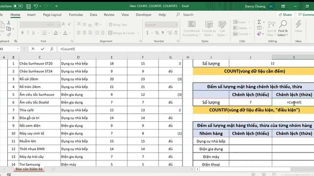 Hàm COUNT, COUNTIF, COUNTIFS Excel 2020 07 27 10 41 35 смотреть онлайн