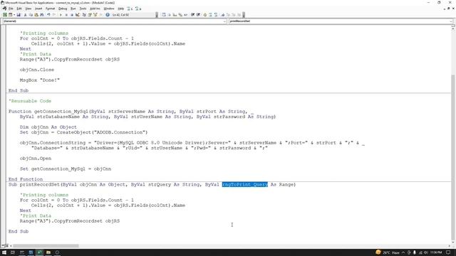 connect excel to MySQL VBA - part 03 смотреть онлайн