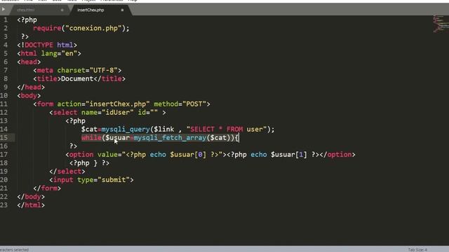 SELECT conectado a BASE DE DATOS MYSQL con PHP смотреть онлайн