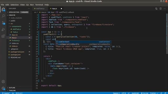 CRUD app with React Firebase SDK version 9 смотреть онлайн