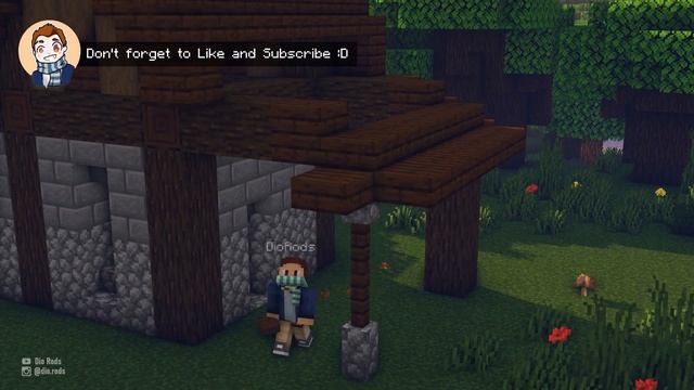 Minecraft | How to Build a Starter House in the Dark Oak Forest смотреть онлайн