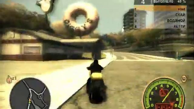 Гонка на мотоцикле в игре NFS Most Wanted mp4 смотреть онлайн