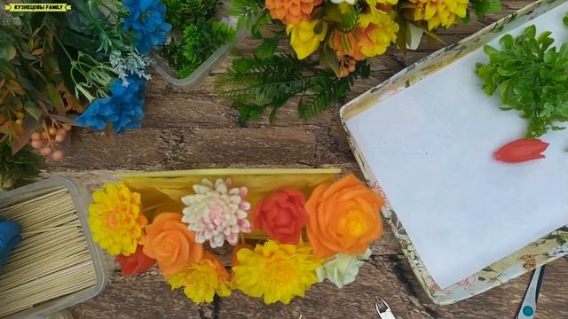 Букет из мыла в конверте/Сборка букета/Кузнецовы Family смотреть онлайн