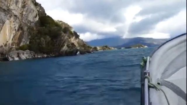 Чили Патагония Catedral de Marmol Ветер волны смотреть онлайн