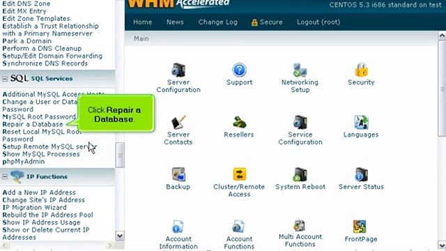 How to repair a MySQL database in WHM - WHM Service Tutorials смотреть онлайн