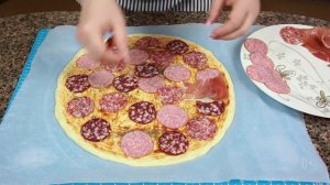 Пицца "4 мяса", Вкусный Мясной Рецепт Пиццы | Pizza "4 meat" Recipe