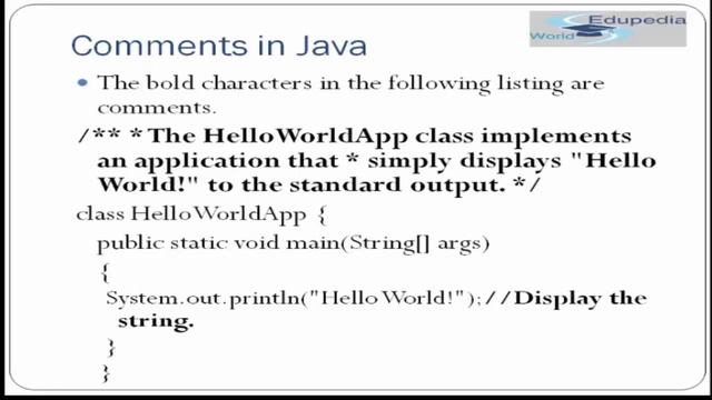 Core Java | Java Convention | Types Of Comment | lecture 16 смотреть онлайн