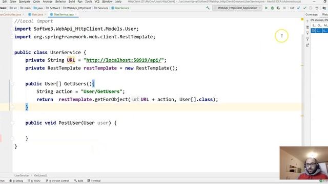 استغلال API خارجي من طرف org.springframework.web.client.RestTemplate смотреть онлайн