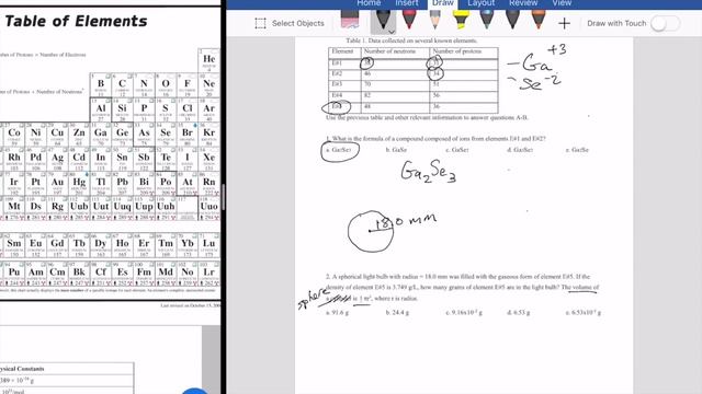 Solving Chemistry Problems: Identifying Unknown Elements and Density of a Sphere смотреть онлайн