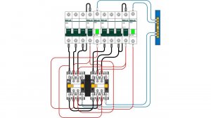 АВР на двух контакторах.
