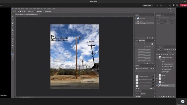 How to isolate a section using the Polygonal Lasso Tool- Photoshop смотреть онлайн