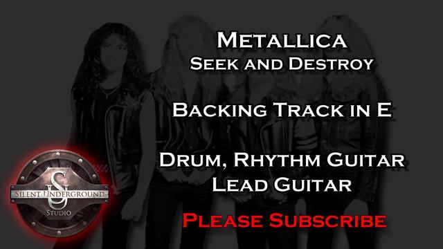Metallica - Seek and Destroy - Backing Track NO BASS in E смотреть онлайн