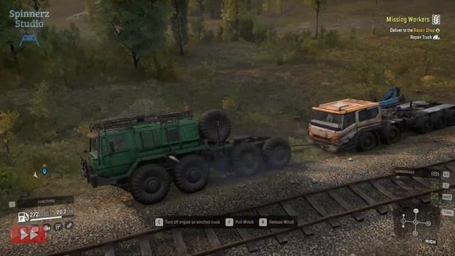 SnowRunner - Missing Workers | Crossroads Belozerks Glades, Central Asia Task | Phase 8 смотреть онлайн