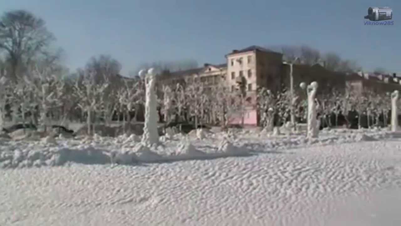 Набережная обледенела после шторма Новороссийск смотреть онлайн