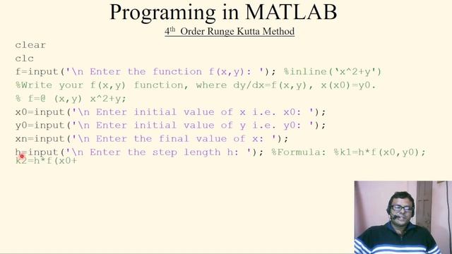 MATLAB programming for Fourth Order Runge Kutta method || RK4 || Numerical Practical || Lecture 31 смотреть онлайн