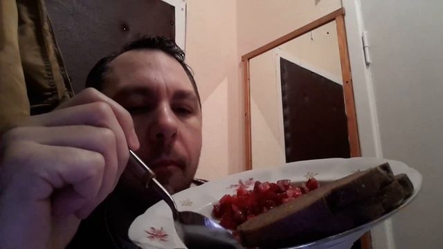 ASMR EATING SOUNDS. ВИНЕГРЕТ. ОБЖОР.
