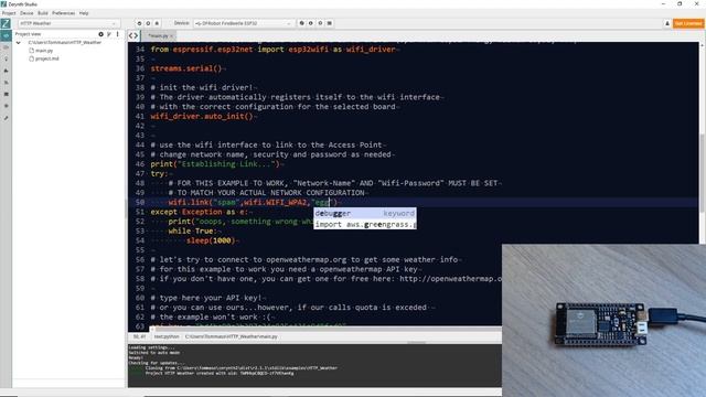 Getting Weather Data from Internet Using Python on Microcontrollers смотреть онлайн
