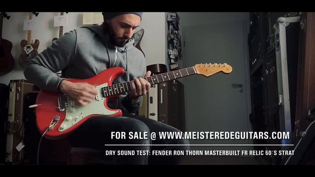 For sale @ www.MEISTEREDEGUITARS.com - clean 2020 Fender Ron Thorn Masterbuilt FR Relic 60´s Strat смотреть онлайн