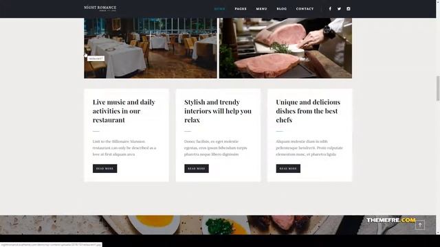Nightromance - Restaurant WordPress Theme modern 11 Ai смотреть онлайн