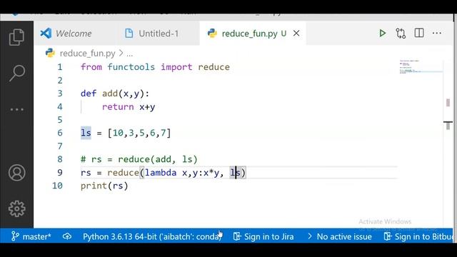 9. Reduce function in Python | Lecture 9 | Python ML course смотреть онлайн