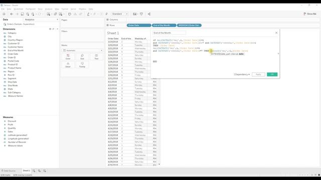 #Tableau LOD if condition | Tableau calculation to find last working day excluding weekends смотреть онлайн