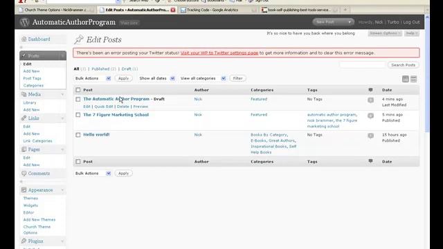 (Part 7)How to Build a Wordpress Blog with The Church Theme & Plugins www.nickbrammer.com смотреть онлайн