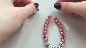 DIY|Именной браслет|Как правильно завязать узел✨