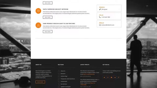 Hub Technologies - Business WordPress Theme смотреть онлайн