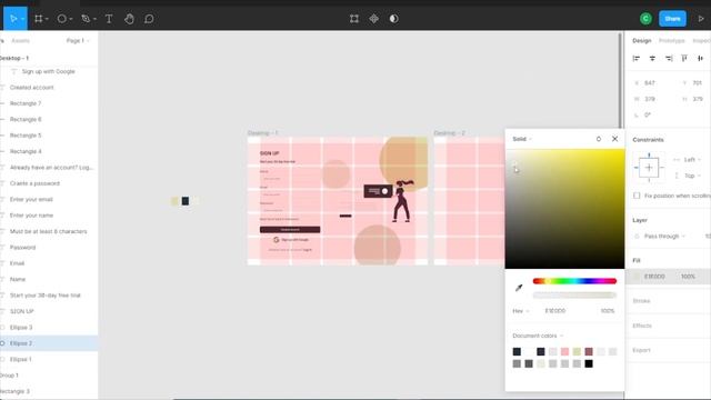 Create Login & Signup UI Design from Figma | Figma Tutorial | 2022 | UI UX | Creative Graphic смотреть онлайн