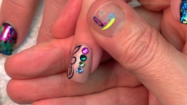 Rainbow Foil Nails! | DIY Glitter Spring Bling Nail Art Design Tutorial смотреть онлайн