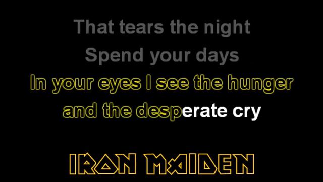Iron Maiden - Wasting Love (Acoustic Karaoke) смотреть онлайн
