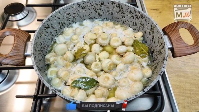 маринованные грибы за 5 минут! Маринованые шампиньоны✔️ смотреть онлайн