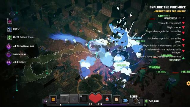 Minecraft Dungeons Shadow Mage vs. Dingy Jungle Apocalypse +25 Daily Trial Lv.III 6 Banners смотреть онлайн