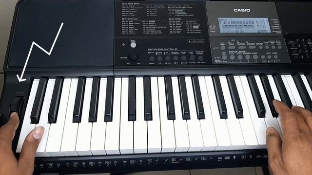Pitch bender wheel in Casio CTX 870 IN смотреть онлайн