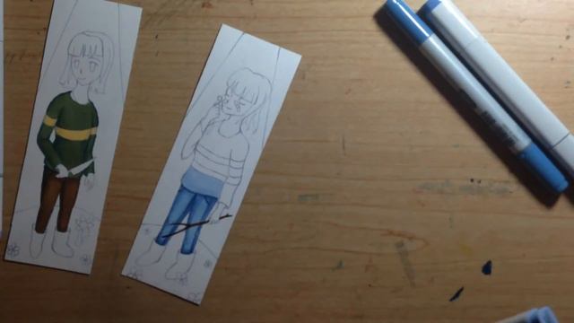 Frisk and Chara - Undertale Themed Bookmark смотреть онлайн