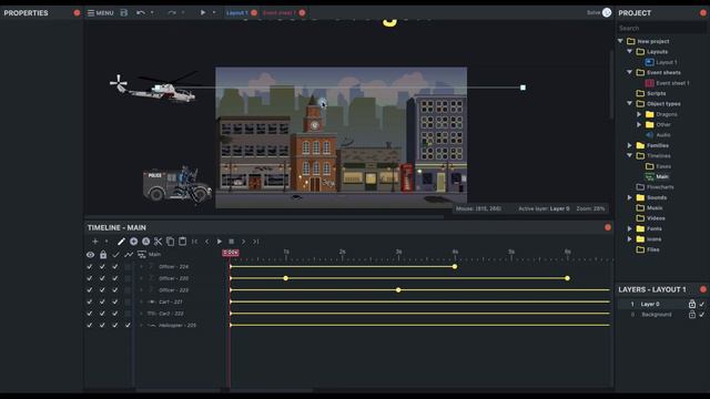 Timeline. Часть 2. Практика | Урок №128 | Курс по Construct 3 | Разработка игр смотреть онлайн