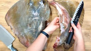 Жареный СКАТ на сковороде