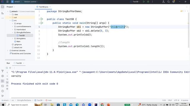 StringBuffer in java | StringBuffer and StringBuilder #16 смотреть онлайн