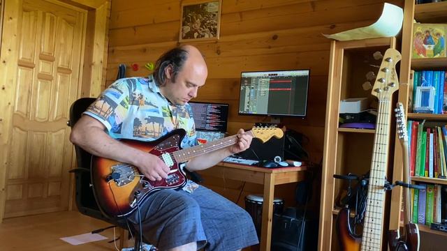 Fender Jaguar with piezo pickup behind the bridge смотреть онлайн